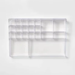Bathroom Plastic Extra Large Cosmetic Organizer Clear - Brightroom™ -Brightroom GUEST 033f2547 6da7 4fab 89db 941e17fcf212