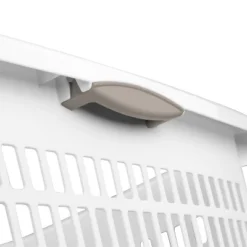 1.5bu Plastic Square Laundry Basket - Brightroom™: Medium White Clothes Hamper With Built-In Handles, Portable Storage -Brightroom GUEST 13b2ab08 b2be 4378 ada4 04319e25c68b