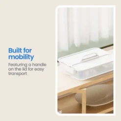 Click In Place Large Lid With Handle For Plastic Storage Bins For Home And Office Organization White - Brightroom™ 16 Click In Place Large Lid With Handle For Plastic Storage Bins For Home And Office Organization White - Brightroom™ -Brightroom GUEST 18c59a94 1a10 4d8e 9723 d6887b704f77