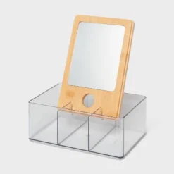 Cosmetic Storage Container With Bamboo Lid - Brightroom™ -Brightroom GUEST 2127b330 b52b 47cd 89f9 a7a76e9cd80d