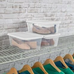 6qt Clear Storage Box White - Brightroom™ -Brightroom GUEST 212c202d 0182 44b3 a652 41cfb2ee59eb