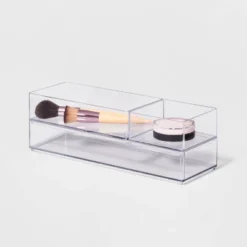 3 Bathroom Plastic Tray Beauty Organizer Set Clear - Brightroom™ -Brightroom GUEST 28aee1c3 5eb3 439c 8ea4 2dbdc4bd6ddf