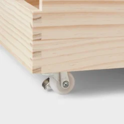 Large Wood Bin With Wheels - Brightroom™ -Brightroom GUEST 29ed7398 61b3 402b b15b ade3485cfa22