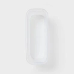 2pk Slim Open Storage Bins Clear - Brightroom™: Stackable Plastic Utility Tubs, 7.1 Volume, Nesting, Spot Clean -Brightroom GUEST 2a4138a0 a935 48e7 978a bc230c5eff16