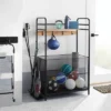Metal Storage Rack - Brightroom™: Black Iron Utility Shelf, Garage Storage, 57.875" H, 42.25" W, 50 Lb Capacity -Brightroom GUEST 2cb5dd70 5d70 4128 9914 49cf92886159