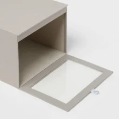 Hardside Fabric Front Open Bin Gray - Brightroom™ -Brightroom GUEST 332ea786 94a7 4129 ae36 71ced8bf8bbf