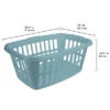 1.5 Bu Laundry Basket Pewter Aqua - Brightroom™ -Brightroom GUEST 3397f707 f3ea 4a11 9ea8 e48bcfbdfc33