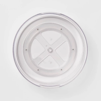 All Purpose Turntable Storage Clear - Brightroom™: PETG Utility Bin, 12"x12", 486 Volume, Spot Clean 4 All Purpose Turntable Storage Clear - Brightroom™: PETG Utility Bin, 12"x12", 486 Volume, Spot Clean - Image 2