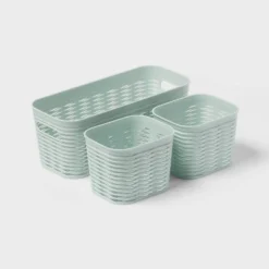 3pk Wave Assorted Decorative Basket 5L Narrow 2c Brightroom™ -Brightroom GUEST 35454230 d614 4767 8785 2efa57cdf539