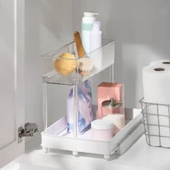 Long Gliding Tray With Bin Clear - Brightroom™