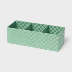 Woven Plastic 3 Compartment Bin - Brightroom™ 10 Woven Plastic 3 Compartment Bin - Brightroom™ -Brightroom GUEST 4aca07cf 4980 48bd 9de1 826f2af02ee3