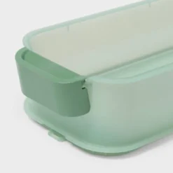 Click In Place 3qt Shallow Slim Plastic Storage Bin For Home And Office Organization Green Tint - Brightroom™ -Brightroom GUEST 5042acb3 e903 4358 80e6 ab99bce767b7