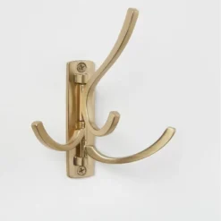 Modern Octopus Multi Swivel Hook Gold - Brightroom™: Swinging Wall Towel Hook, Gold Plated, Cast Aluminum, 15lb Capacity -Brightroom GUEST 53a82056 4791 4f2c 9964 84127e1a6b63