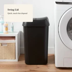 13.3gal Pivot Lid Waste Can Black - Brightroom™: Kitchen Trash Can, Swing Lid, 13 Gallon Capacity, Indoor Use 7 13.3gal Pivot Lid Waste Can Black - Brightroom™: Kitchen Trash Can, Swing Lid, 13 Gallon Capacity, Indoor Use -Brightroom GUEST 610a6172 94e9 49d6 bccf 2ff265eef85a
