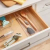 6"x15" Drawer Flatware Organizer - Brightroom™: Clear PETG, In-Drawer Kitchen Storage, Contemporary Style -Brightroom GUEST 726f46ab 3890 4d86 b237 5c7a0242b90c