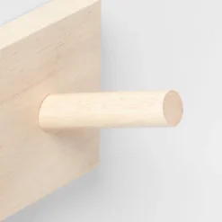 Wood Single Hook Natural - Brightroom™ -Brightroom GUEST 7ea3b971 e7dd 4483 a2ea 83c2dfc8e2fe