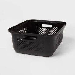 Small Decorative Plastic Bin With Cutout Handles - Brightroom™ -Brightroom GUEST 80fa406d f164 4001 b0c0 406b1bce2bd5