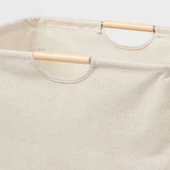 Canvas Rectangle Laundry Hamper - Brightroom™: Beige, 80L Capacity, Open-Top, Multipurpose Clothes Sorter, No Assembly Required 5 Canvas Rectangle Laundry Hamper - Brightroom™: Beige, 80L Capacity, Open-Top, Multipurpose Clothes Sorter, No Assembly Required -Brightroom GUEST 884f3505 e71d 45b8 ab8c 786e8dee0043