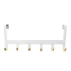 Mixed Material Over The Door 6 Hooks Rail Matte White - Brightroom™ -Brightroom GUEST 8cbed083 e2f5 4931 842a d58fc357950d