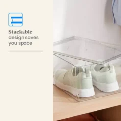 11L Stacking Clear Bin With Lid - Brightroom™ -Brightroom GUEST 8dc43113 e381 4d87 94ce 024fa4b46a2b