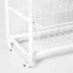 4 Drawer Metal Storage Organizer White - Brightroom™: Steel Utility Storage, Fixed Shelves, Universal Wire Drawers 7 4 Drawer Metal Storage Organizer White - Brightroom™: Steel Utility Storage, Fixed Shelves, Universal Wire Drawers -Brightroom GUEST 95e3afde f6a0 4d5d 9b17 32cd4573c489