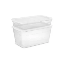 90qt Clear Storage Box White - Brightroom™ -Brightroom GUEST 963fecc3 f7c5 4c85 832d cacf816aa6fb 1
