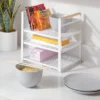 Metal 3-Tier Adjustable Shelf Box Organizer White - Brightroom™: Kitchen Storage & Pantry Organizer, Iron Shelf Riser -Brightroom GUEST 978661f3 f8fd 4aaf 8444 a76be7054850