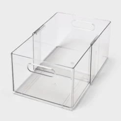 All Purpose Clear Expandable Bin Small - Brightroom™ -Brightroom GUEST 9861b291 2bbd 4556 83a9 4a23135f5aab