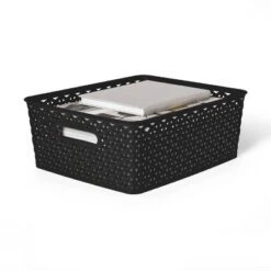 Y-Weave Medium Decorative Storage Basket - Brightroom™ -Brightroom GUEST 9b86e551 fb44 4c61 a809 ebfad1092f68