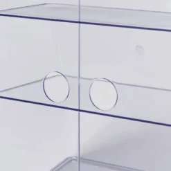 Clear Storage Case With Hinged Doors - Brightroom™: Plastic Bathroom Caddy, Shower & Bath Organizer, 12" X 9" X 6" -Brightroom GUEST 9dd028fe 89cf 4eba a33f 75805b11e138