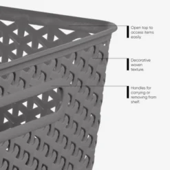 Large Y-Weave Decorative Storage Basket - Brightroom™ -Brightroom GUEST a3f1d905 8094 4ecc a920 9301bf4a863d