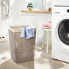 Twisted Rope Hamper Gray - Brightroom™: Open-Top Laundry Storage With Removable Liner, Metal Frame, Ethical Handcraft -Brightroom GUEST a586a25c 13c7 4a6d 9e62 a310d7943445