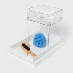 Medium Gliding Tray With Bin Clear - Brightroom™ -Brightroom GUEST af9639c7 8c1a 424d 8a04 5366991626a1