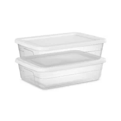 28qt Clear Under Bed Storage Box White - Brightroom™ -Brightroom GUEST b49145bd e993 443d 824a 7749de47657c