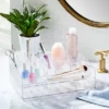 Extra Large Bathroom Plastic Tiered Cosmetic Organizer Clear - Brightroom™ -Brightroom GUEST cc388d2f 59ce 43d7 af8f 493a4123f1ba