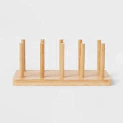 Wood 4 Slot Cutting Board Pan Lid Organizer Yellow - Brightroom™ 5 Wood 4 Slot Cutting Board Pan Lid Organizer Yellow - Brightroom™ -Brightroom GUEST cdd00942 2193 44e6 9d02 33e4146fa39d