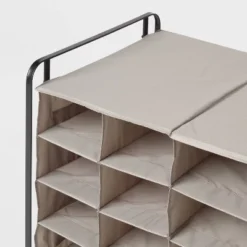 4 Tier Rolling Cubby Shoe Rack Gray - Brightroom™ 5 4 Tier Rolling Cubby Shoe Rack Gray - Brightroom™ -Brightroom GUEST d3148ae5 1317 4a27 96a4 b1e9f2da163b