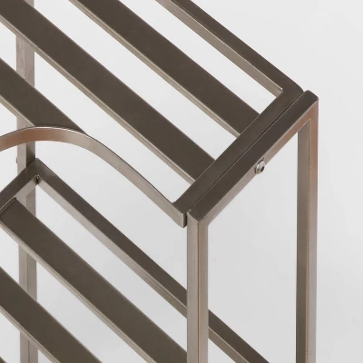 Small Space Storage Cabinet Brushed Nickel Metal - Brightroom™ 4 Small Space Storage Cabinet Brushed Nickel Metal - Brightroom™ - Image 2