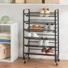 6 Tier Metal Rolling Shoe Rack - Brightroom™ -Brightroom GUEST de520127 d3ea 45f8 b926 8a8e78af9405