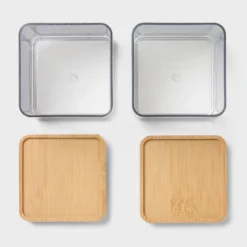 Extra Small Clear Canister With Bamboo Lid 2pk - Brightroom™ -Brightroom GUEST e27f3987 e43e 451b b700 38e9c2ad6fdb