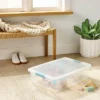 32qt Clear Storage Bin With Latches - Brightroom™ -Brightroom GUEST ea7a2977 02bb 433d b3fc 45552e5ef727