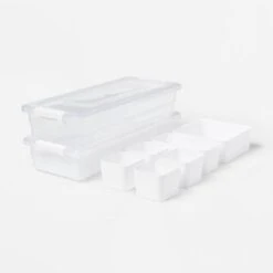 2.5L 2pk Sort It Storage Containers With 6 Shallow Cups - Brightroom™ -Brightroom GUEST f3053c59 9d71 4b25 b603 5b44728f79ba