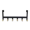 Mixed Material Over The Door 6 Hooks Rail Matte Black - Brightroom™ -Brightroom GUEST f77817c6 b17a 4038 a8d9 83e54ac180a4