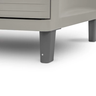 3 Drawer Storage Cabinet Gray - Brightroom™: Plastic Utility Storage Drawers, Universal Organization, No Assembly Required 6 3 Drawer Storage Cabinet Gray - Brightroom™: Plastic Utility Storage Drawers, Universal Organization, No Assembly Required - Image 4